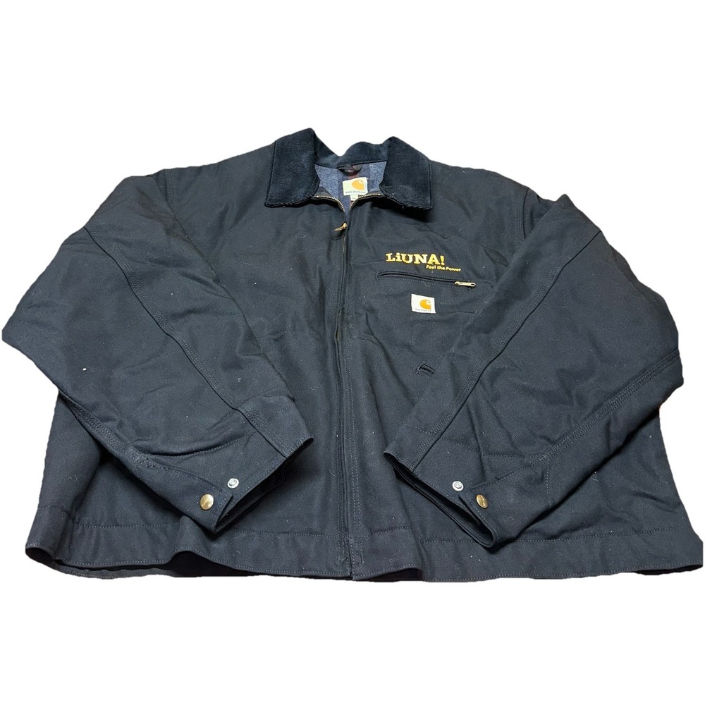 NWOT Carhartt 125th‎ Anniversary Chore Coat Blanket Lined Detroit J001 BLK 3XL